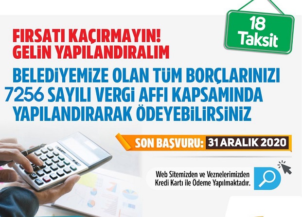 HALİLİYE BELEDİYESİNDEN YAPILANDIRMA ÇAĞRISI