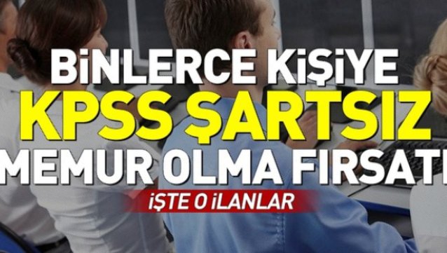 İŞKUR'dan Binlerce Memur Alacak!