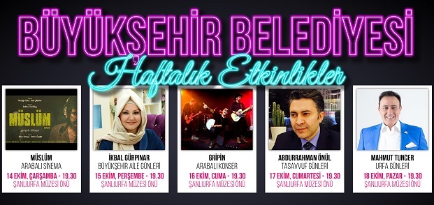 İŞTE BÜYÜKŞEHİRİN KÜLTÜR, SANAT, EDEBİYAT VE FİLM FESTİVALİ ETKİNLİKLERİ