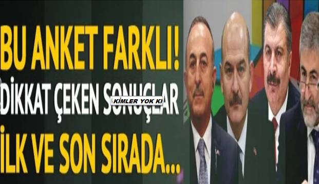 Kabineyle dikkat çeken anket! En başarılı İlk ve son bakan hangisi? 