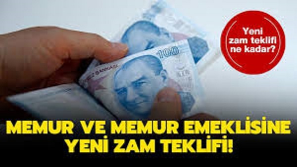 Memur ve Memur Emeklisine Yeni Zam Teklifi