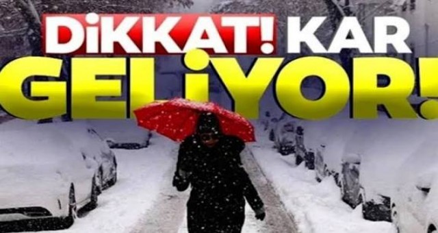 METEOROLOJİDEN SOĞUK HAVA VE KAR UYARISI