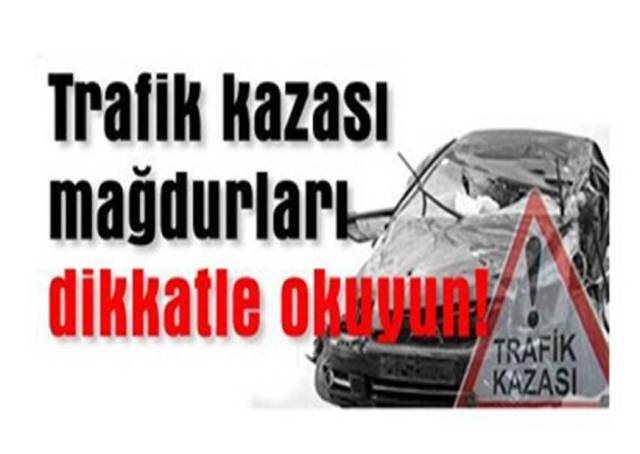 TRAFİK KAZALARINDA  MADDİ VE  MANEVİ TAZMİNAT HAKKI