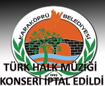 Türk Halk Müziği Konseri İptal Edildi