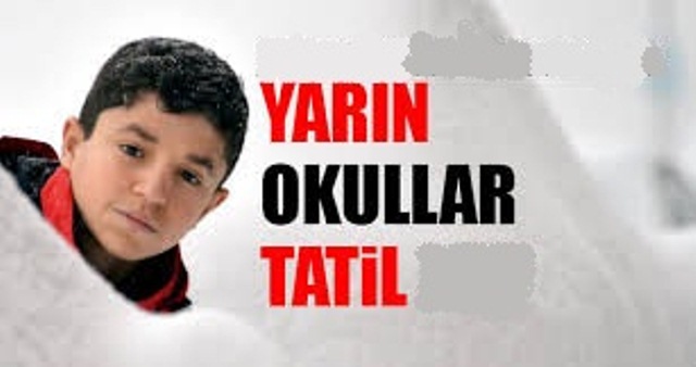 Yarın Okullar Tatil 