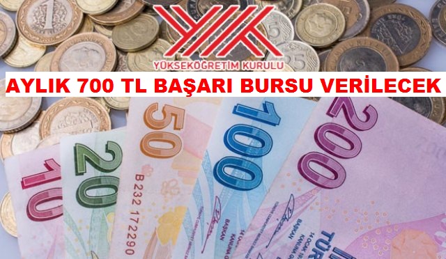 YÖK: AYLIK 700 TL BAŞARI BURSU VERİLECEK